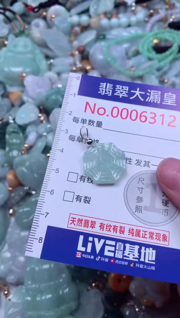 吊坠(不含链)未镶嵌翡翠6312