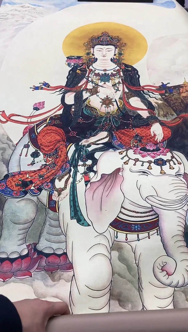 卷轴画精品挂饰 唐卡tk16162