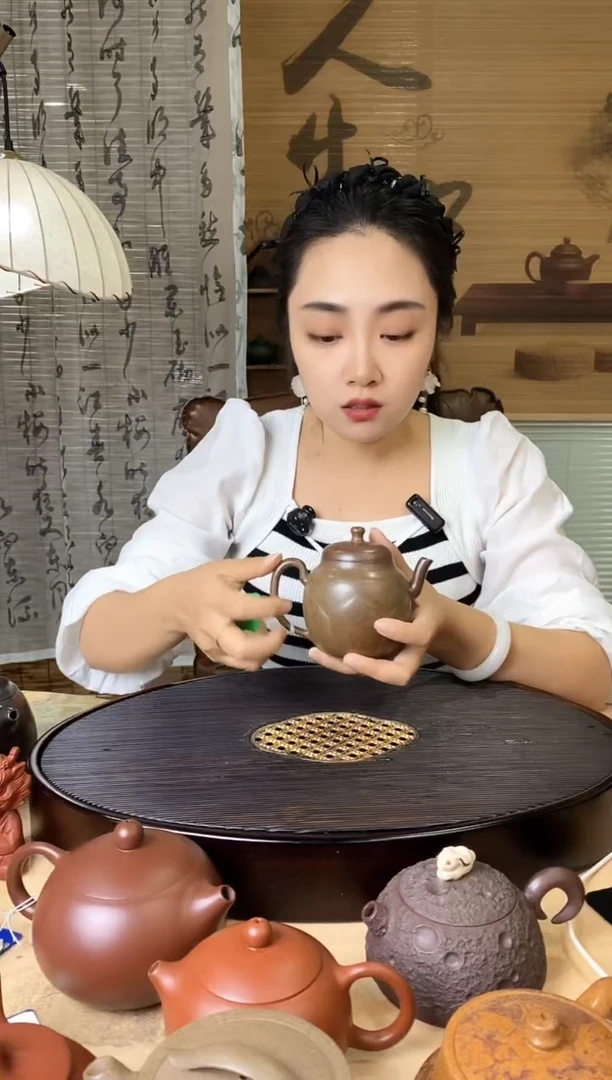 茶壶紫砂高禅莲 龙背青柴烧 史鑫杰