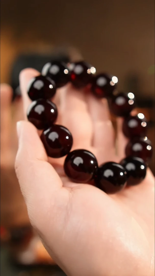 琥珀颈饰未镶嵌20+天然琥珀手串