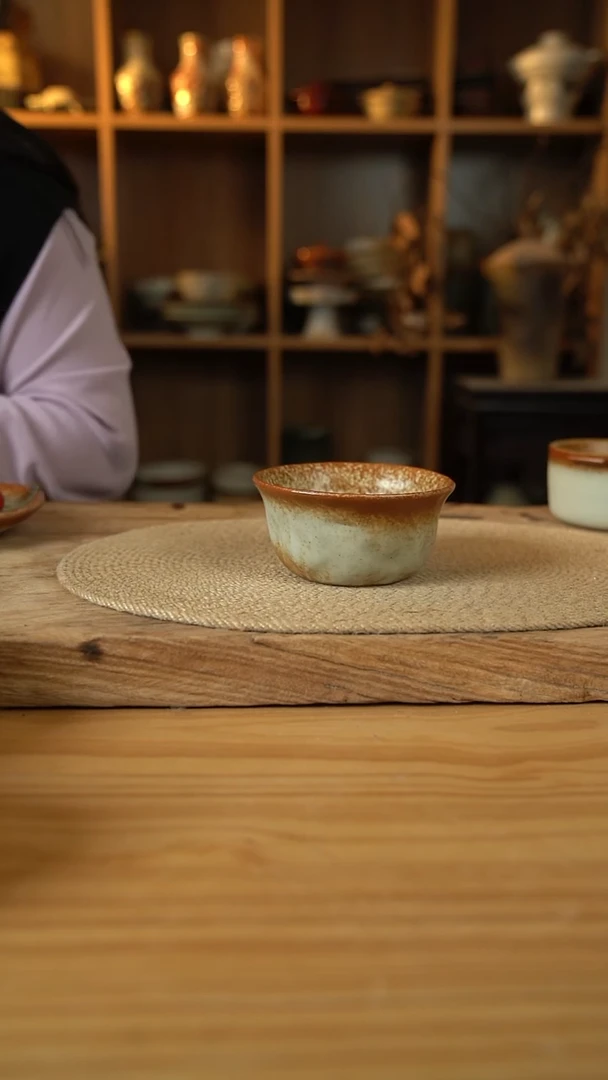 暖阳系列的手捏喇叭碗1个