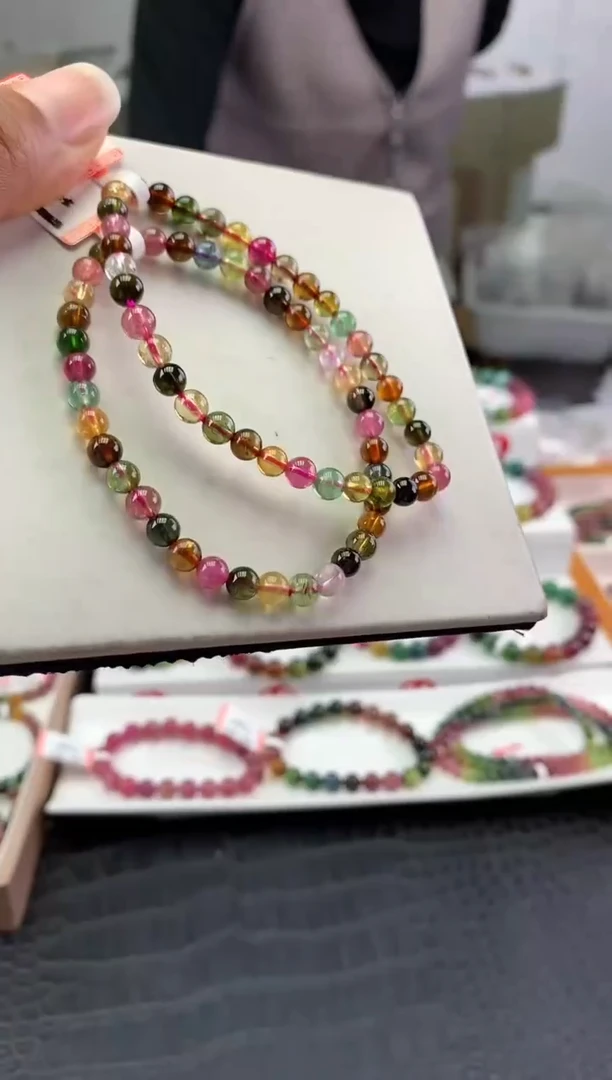 未镶嵌手串碧玺多样性发一条