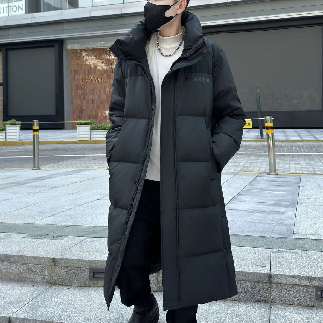 【辉哥】8810-长款连帽情侣款户外加厚保暖休闲宽松冬季防寒服