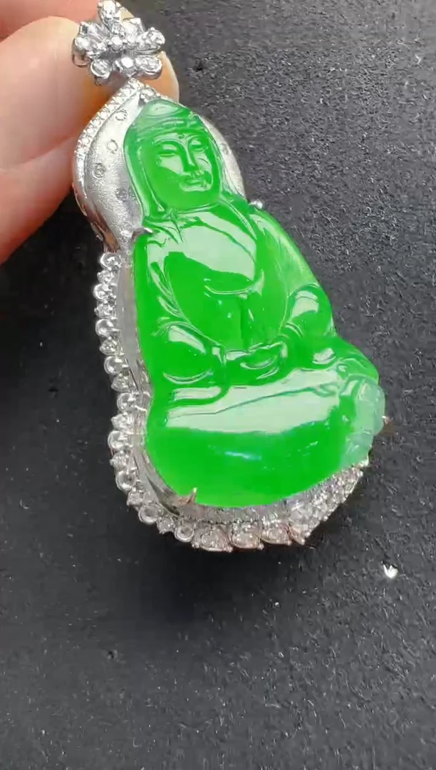 【闪购商品】翡翠吊坠(不含链)18K金镶嵌多样性团购发一件