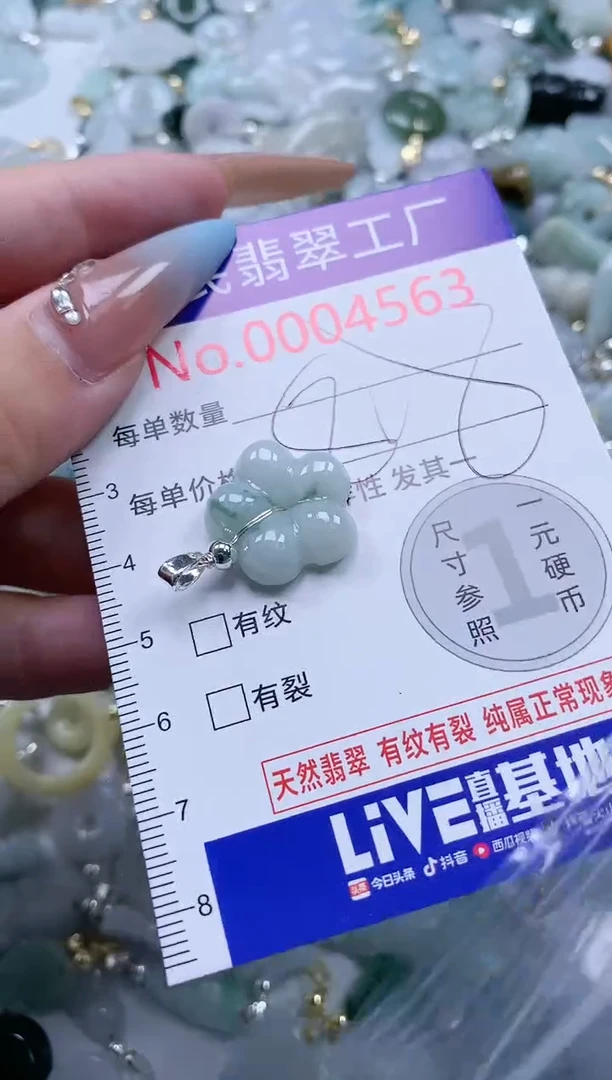 翡翠未镶嵌吊坠(不含链)4563