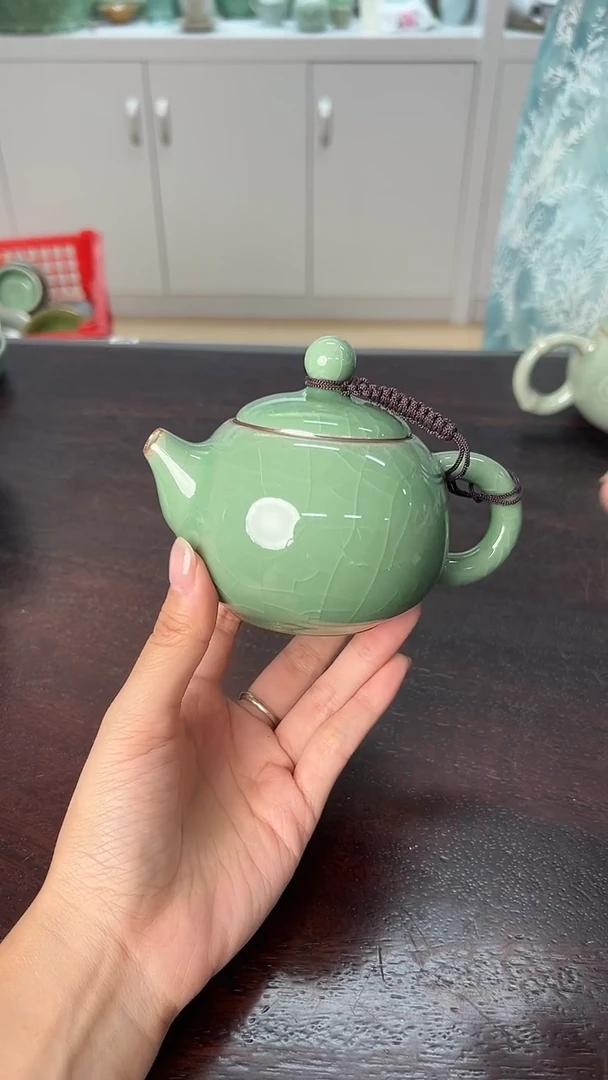 龙泉云间青瓷小米茶器