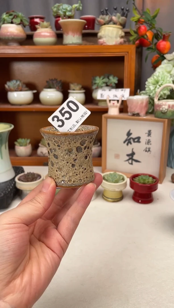 瓷片350知木小芳花盆