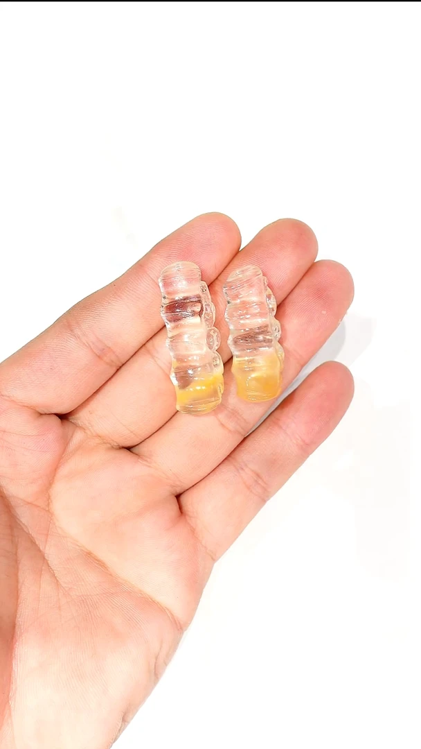 吊坠(不含链)未镶嵌水晶兔毛吊坠一对