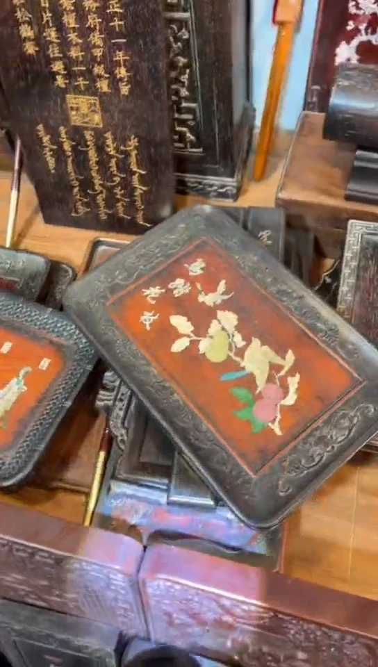 非洲紫檀（红花梨）36x24cm赏盘