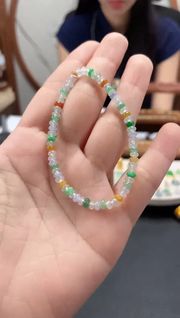 【闪购商品】翡翠套链18K金镶嵌一个  JK318