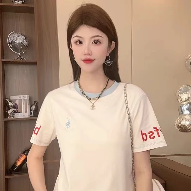 【现货】媛媛SOYFSD-2024年新款上衣短袖百搭夏季显瘦休闲短款F899
