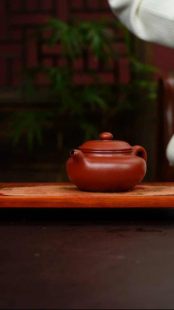 茶壶紫砂大亨仿古 大红袍 230cc
