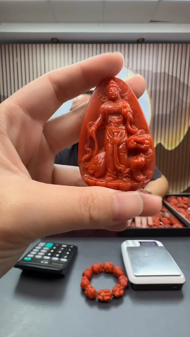 未镶嵌雕刻南红玛瑙067ZB1218产品一个