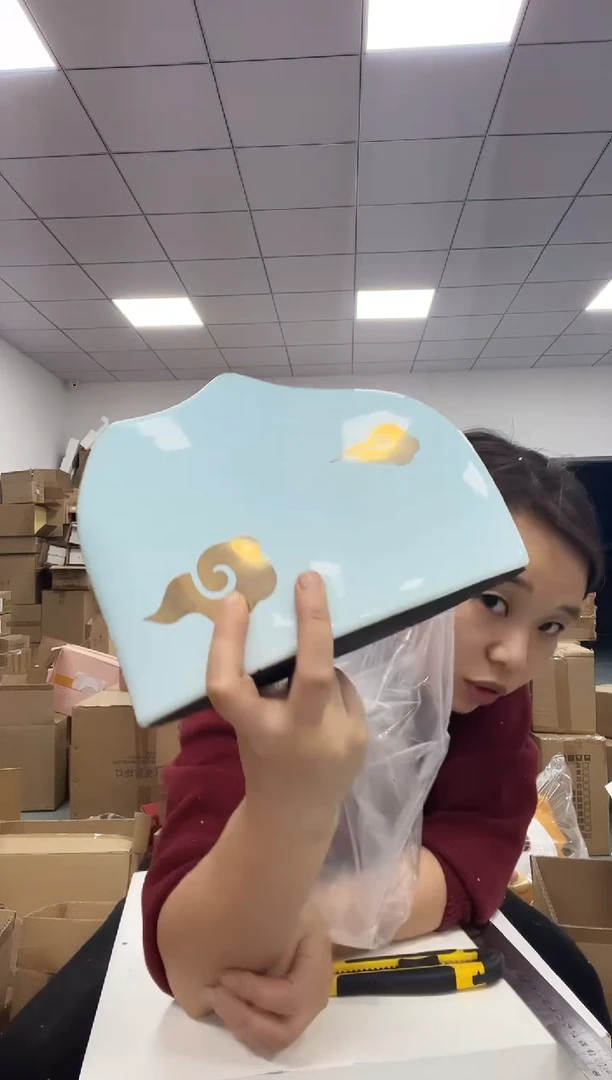 树脂祥云陶瓷花瓶小号