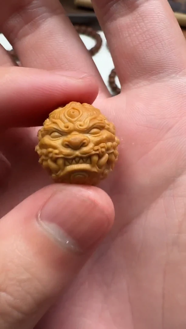 吊坠猴头核桃陌*°单颗唐狮