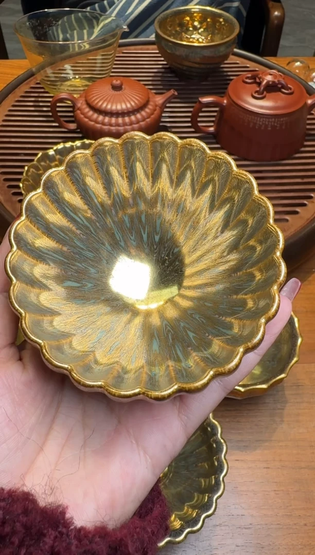 【闪购商品】茶盏范泽锋金丝晨露128