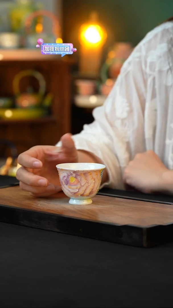 杯手绘心瓷陶瓷浮力