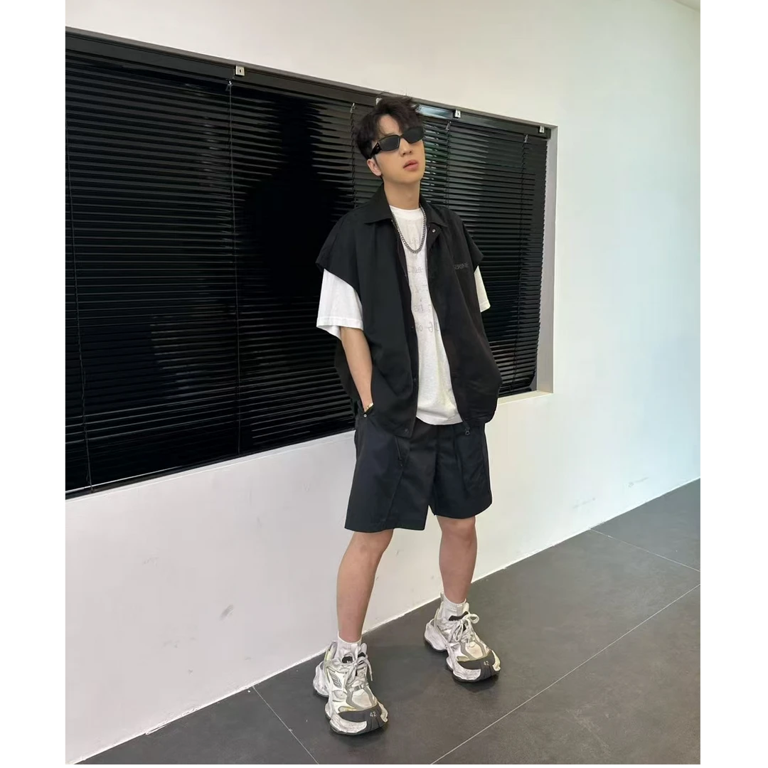 春夏款翻领无袖外套