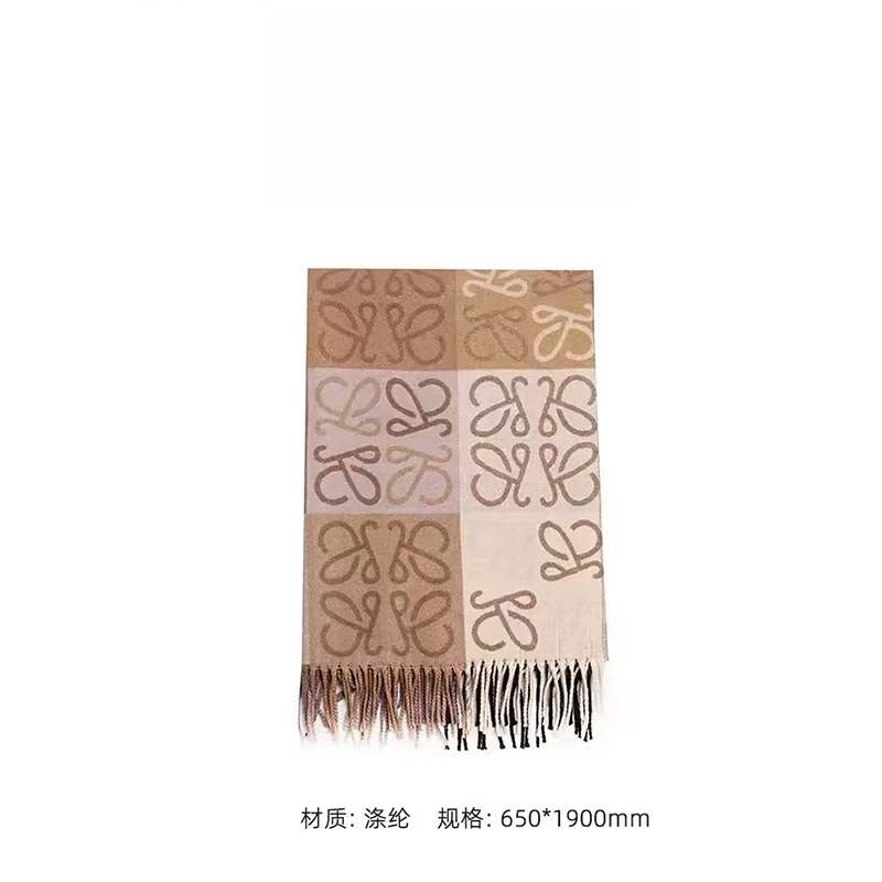 法式英伦仿羊绒蝶形线围巾