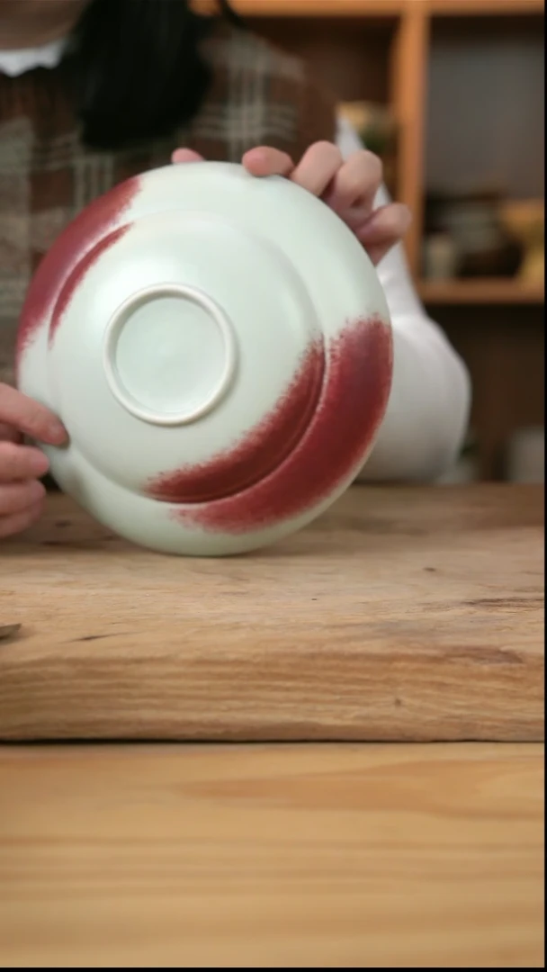 【闪购商品】复古郎红的8英寸葫芦盘