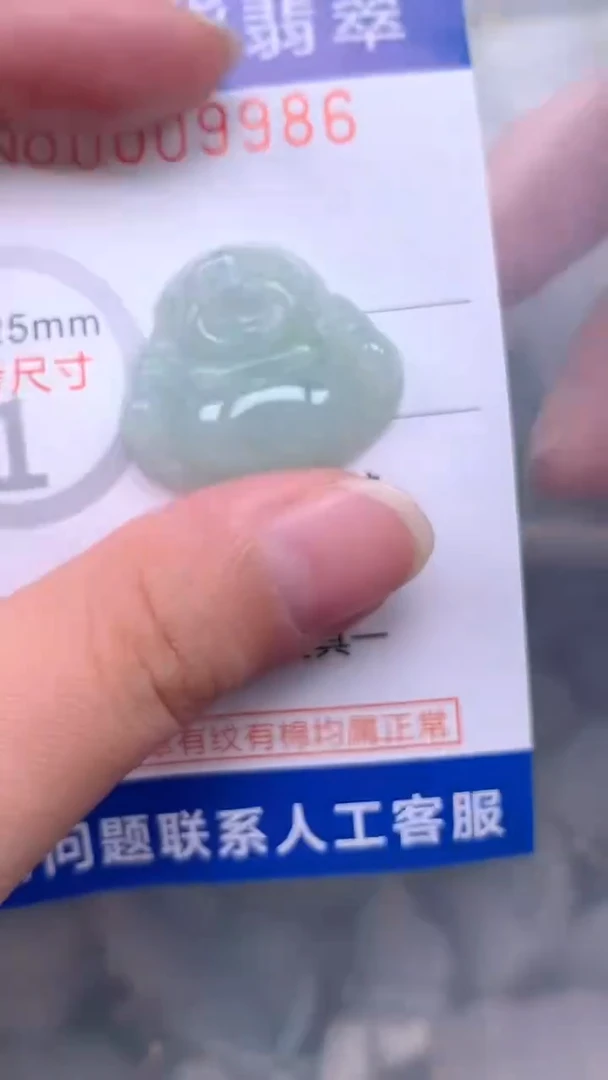 翡翠未镶嵌吊坠(不含链)1