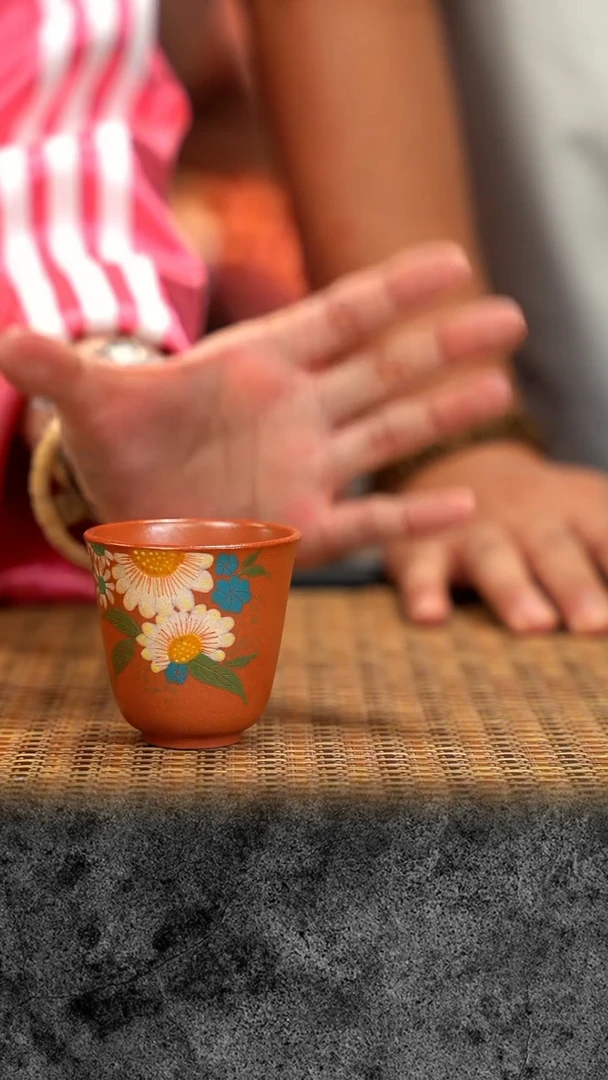 紫砂 宜兴紫砂 ZY  粉 小杯