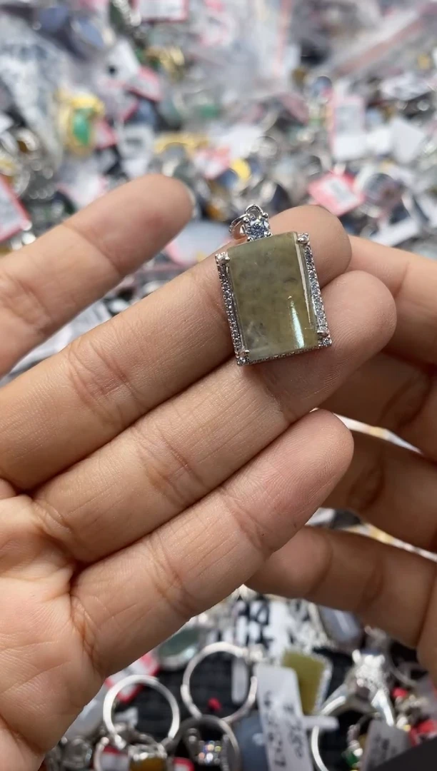 银S925镶嵌戒指翡翠9999----10