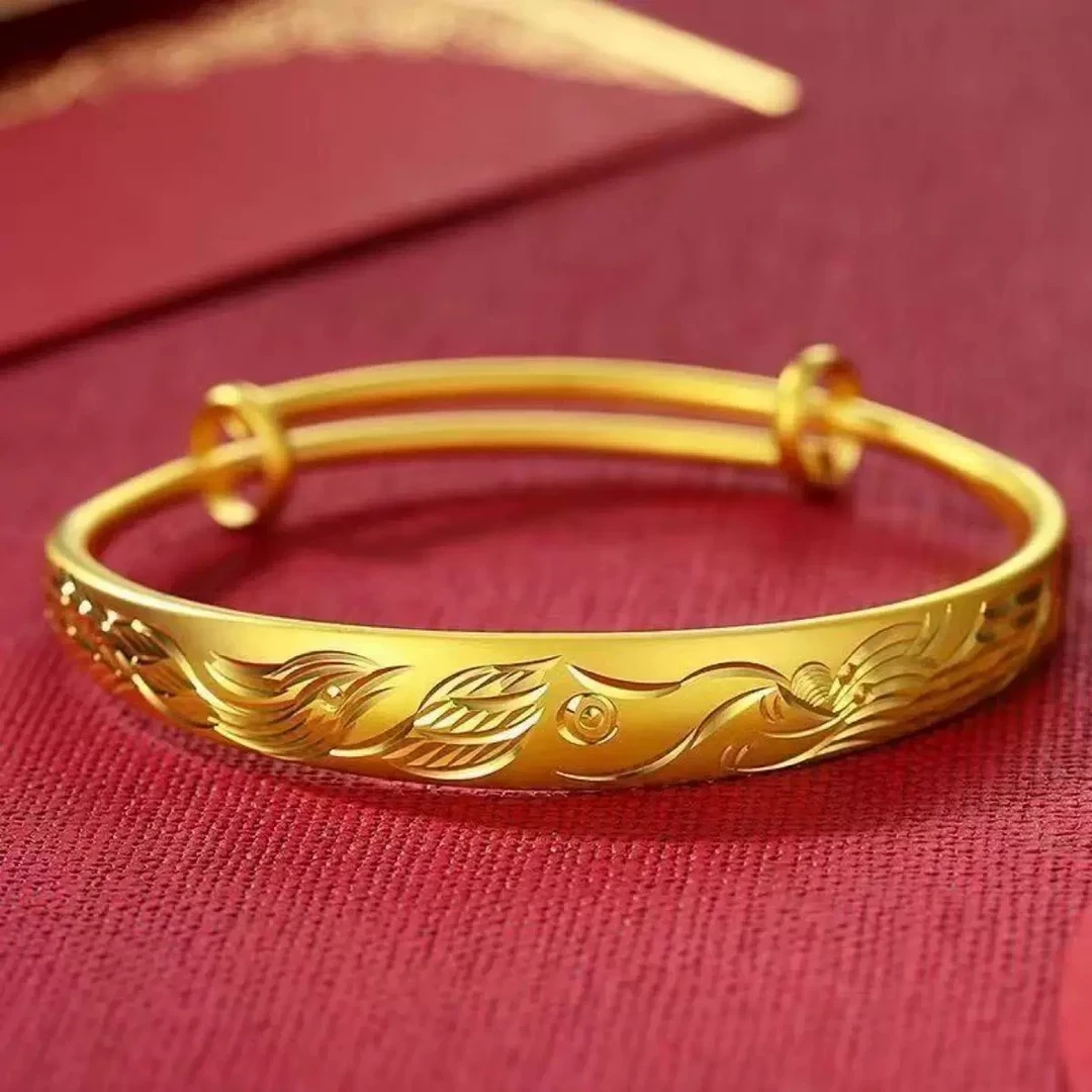 龙凤呈祥推拉手镯时尚百搭送礼物-LM