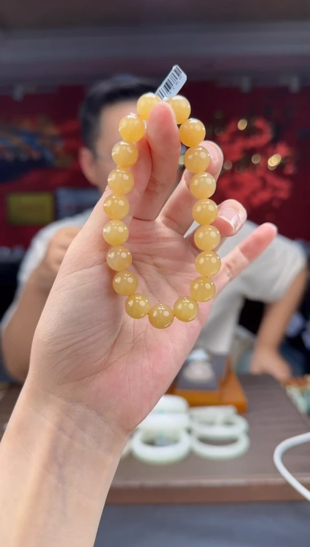 未镶嵌手串和田玉且末糖单圈手串