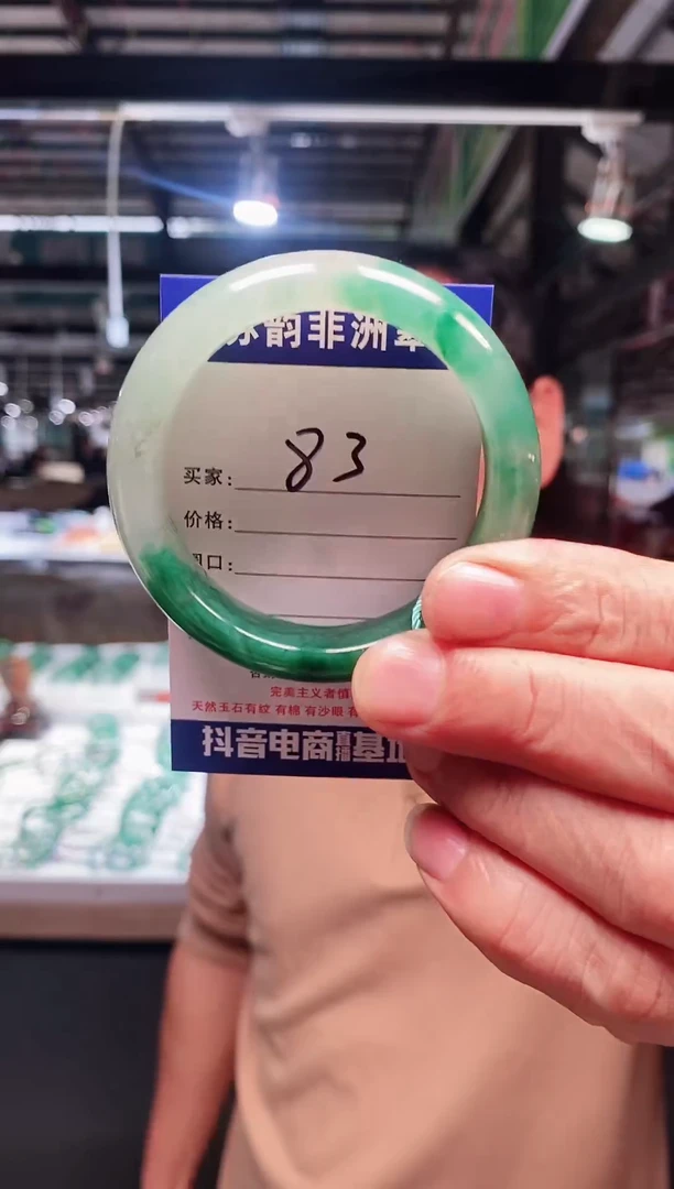 未镶嵌手镯石英质玉（非洲翠）53+