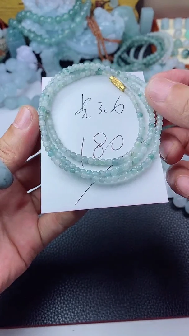 翡翠未镶嵌颈饰珠链