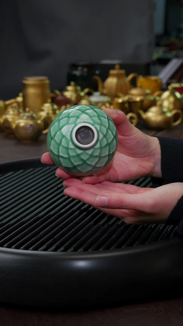 【闪购商品】杯【宜景窑龙泉青瓷】凡莲杯