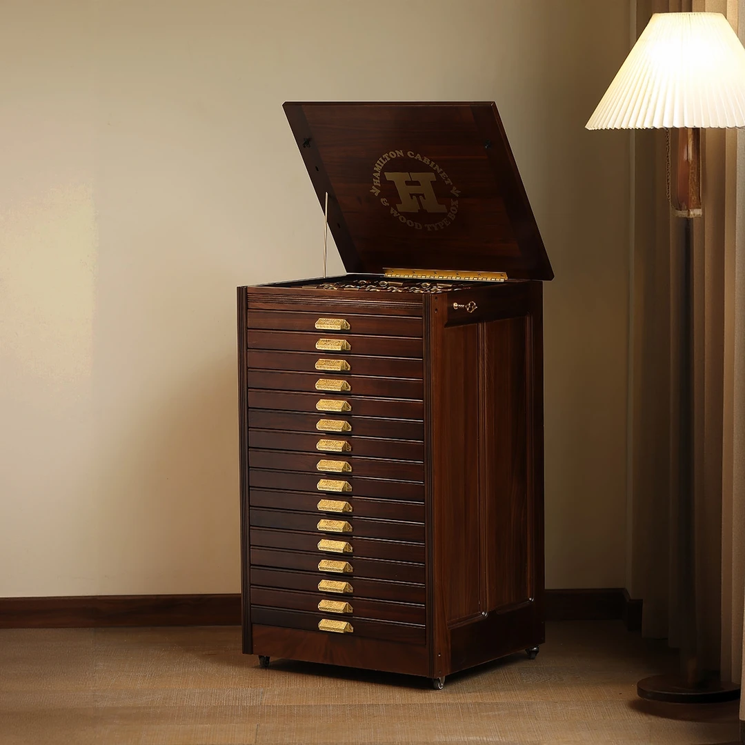 【北美黑胡桃木】图纸柜汉密尔顿进口原木美式斗柜大容量网红家具