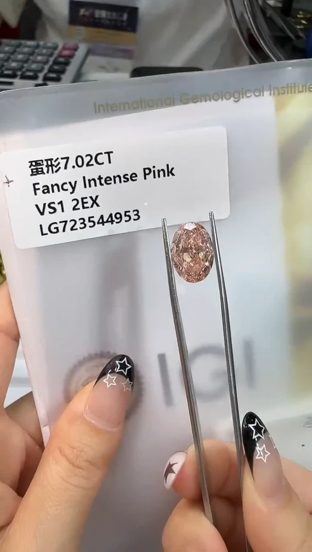 裸石实验室培育钻石@ 7.02ct 先鉴赏，再定制！