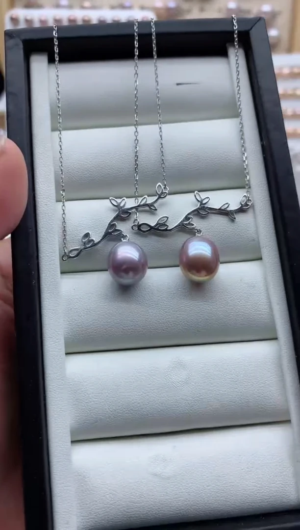 套链银S925镶嵌淡水珍珠多样性发其一，非无暇