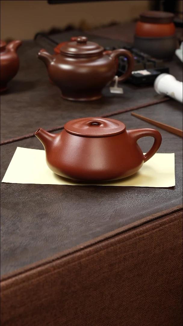 茶壶紫砂壶·28红泥满瓢325cc