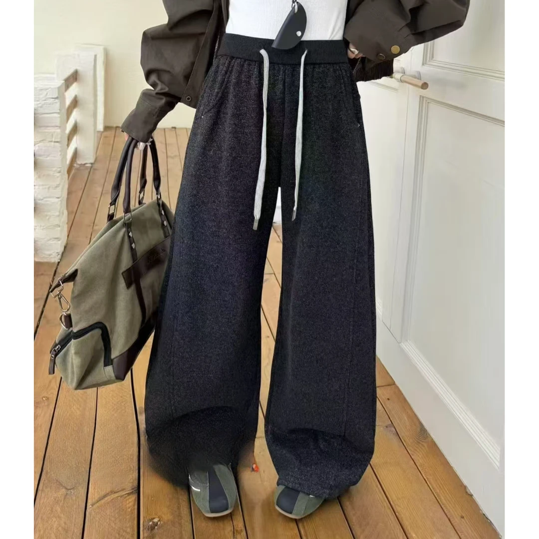 【苏苏精选】708時尚百搭显瘦弯刀休闲裤