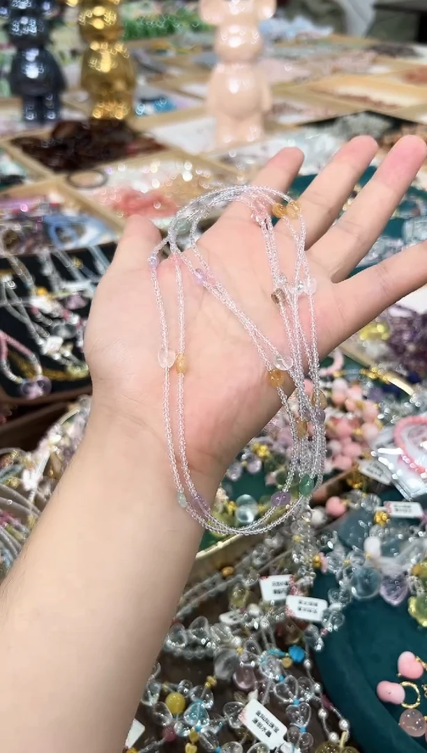 项链未镶嵌水晶超长款