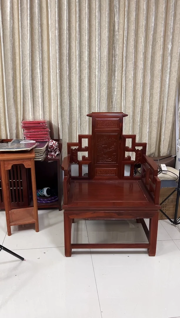 紫檀木类端景台不****猫花梨木宝座