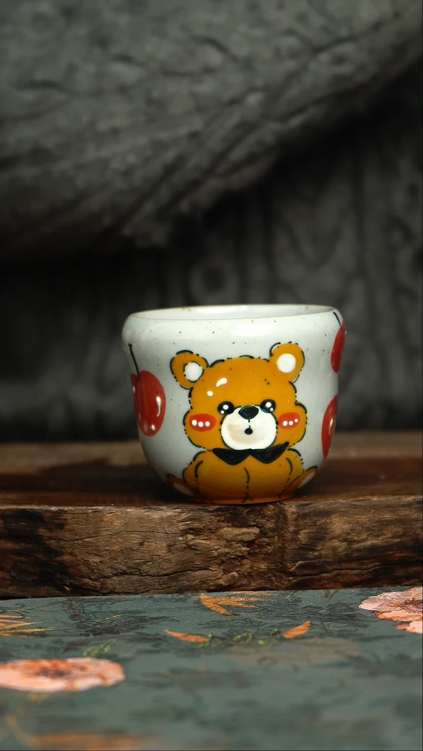 【闪购商品】杯釉下彩手工手绘同款陶器