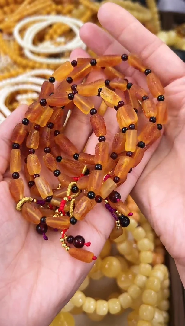 【闪购商品】琥珀手链未镶嵌蜜蜡手串多样性发一条