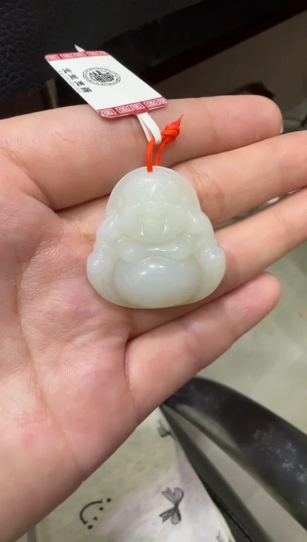 吊坠(赠链)未镶嵌和田玉天泰白玉宝宝佛 （产地直发）