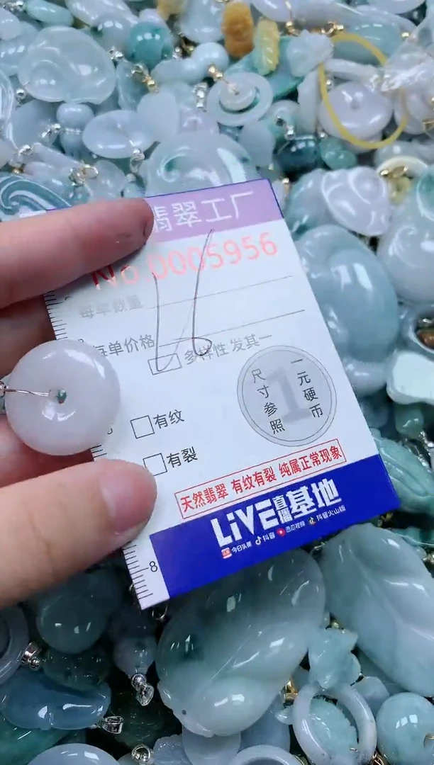 翡翠未镶嵌吊坠(不含链)5956