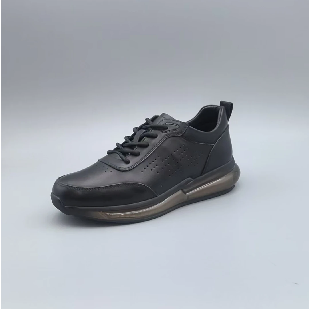 新款轻质厚底系带男士皮鞋休闲鞋C483