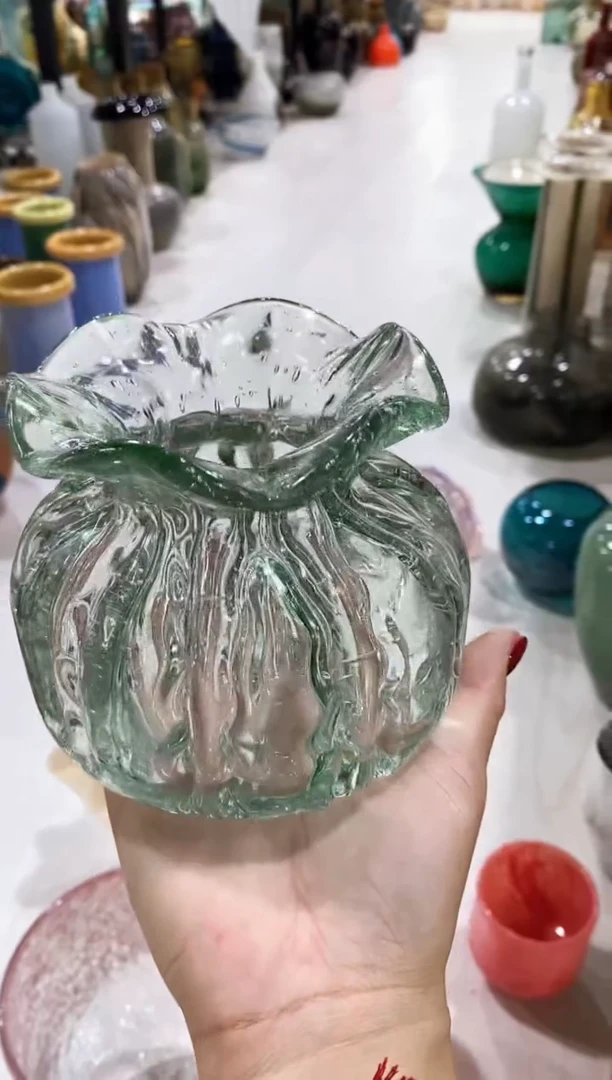 慕忆家手作琉璃花瓶小号