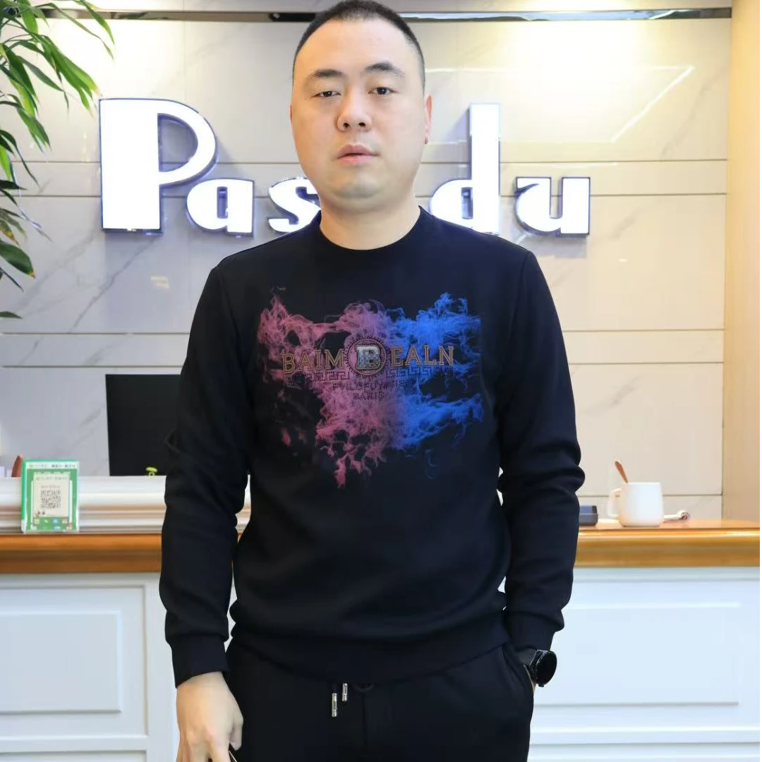 帕萨度男士时尚休闲短款圆领卫衣AJ-24887