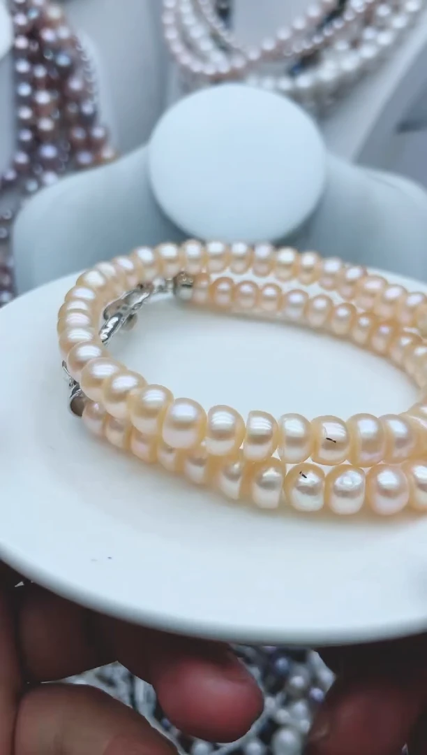 【闪购商品】淡水珍珠颈饰银S925镶嵌1