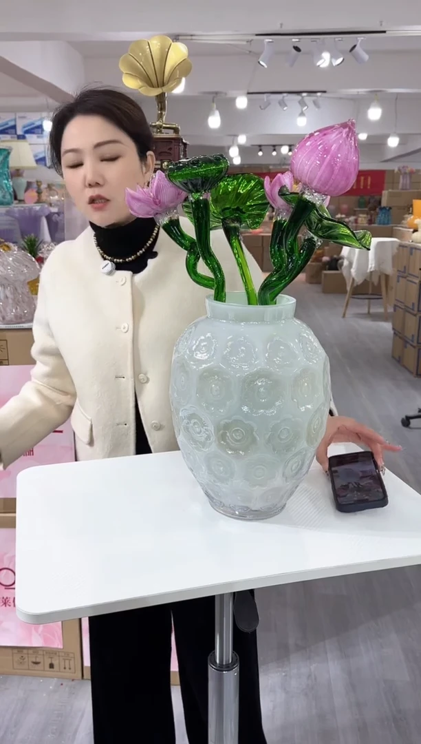 【闪购商品】琉璃泰新花器E-77-花瓶