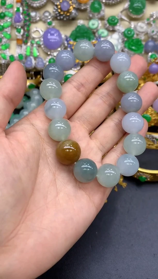 未镶嵌手串翡翠346-中国好珍宝