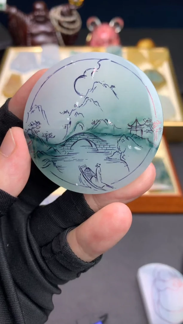 未镶嵌定制翡翠天然翡翠裸石（包工）
